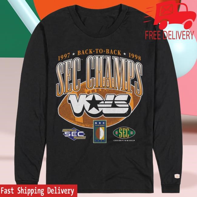 Tour Tennessee Football Back-to-Back SEC Champs Long Sleeve