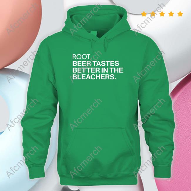 Obvious Shirts Root Beer Tastes Better In The Bleachers Long Sleeved T Shirt