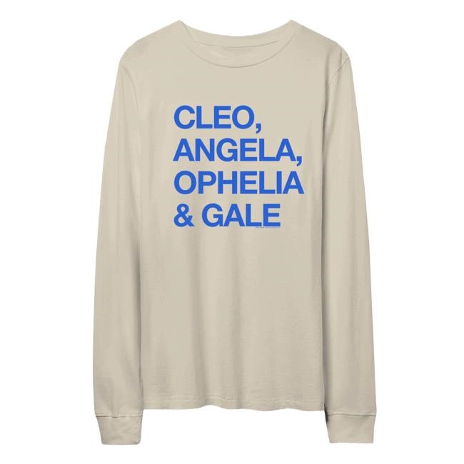 Ladies Names Cleopatra Long Sleeve Shirt - The Lumineers Merch Shop