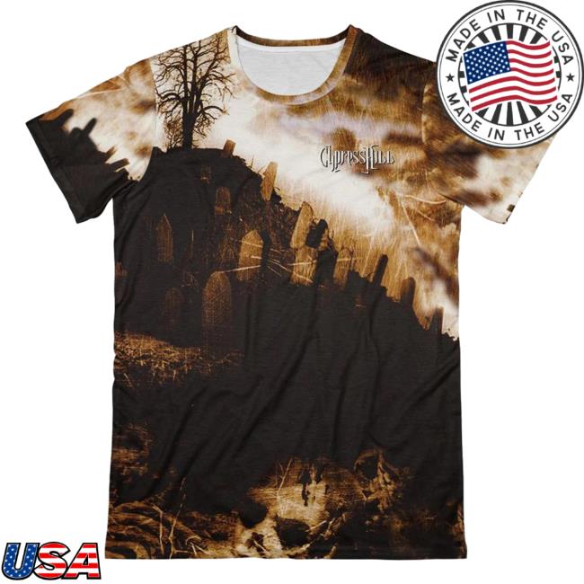 Official Cypress Hill Merch Cypress Hill Black Sunday All Over Print Shirts CypressHill Aop