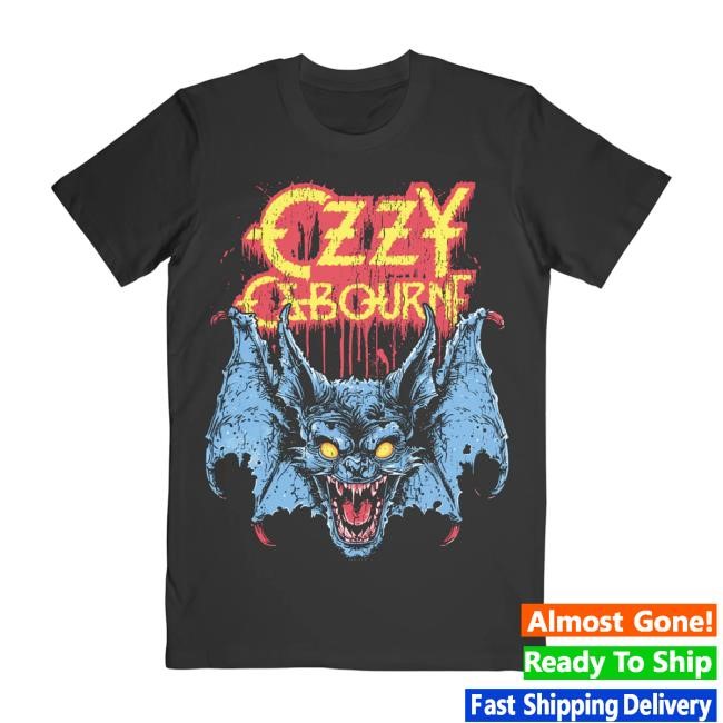 Ozzy Glowing Eyes Bat Short Sleeve Tee Ozzy Osbourne Merch Store
