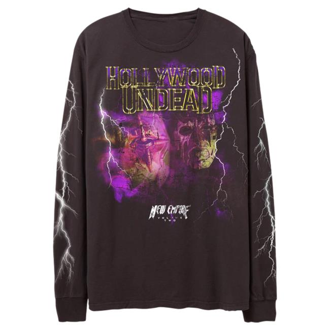 Official Hollywood Undead Merch Lightning Black Sweatshirt