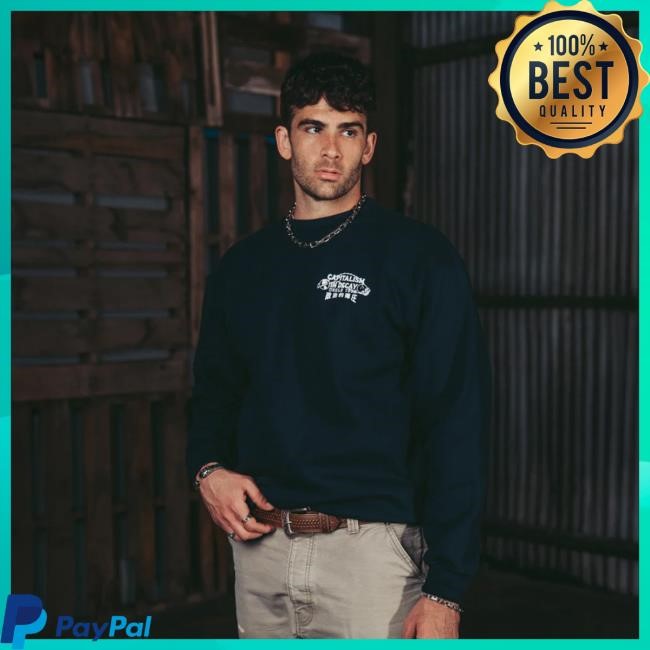 Official Hasan Piker's - Ideologie Shop Capitalism In Decay Crewneck