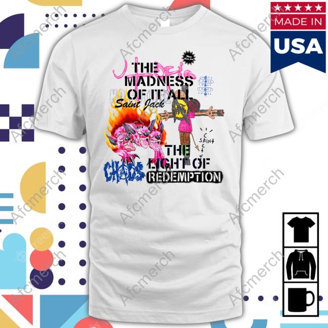Official Travis Scott Merch Utopia X St Michael 3A Tee Saint Jack