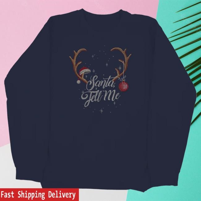 Official Ariana Grande Merch Store Ariana Grande santa tell me tenth anniversary Attractive Hoodie Ariana Grande Apparel Clothing ArianaGrande