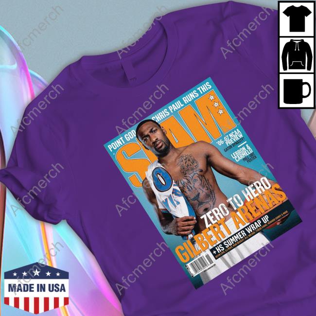 Official Slam Cover Washington Wizards Gilbert Arenas Tee Shirt