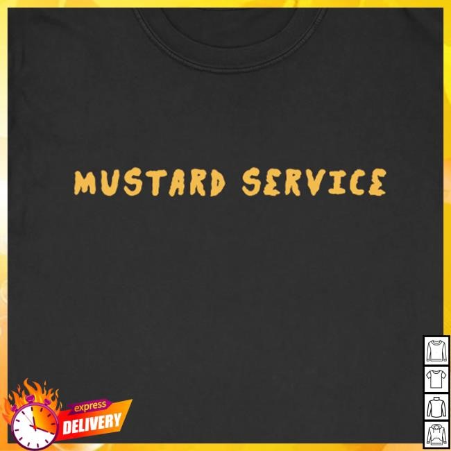 Mustard Service Zest Pop Black T Shirt
