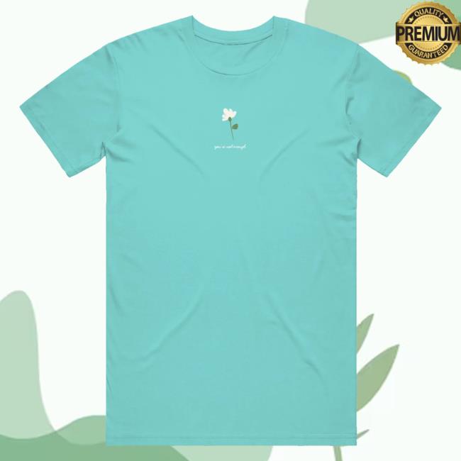 Official Glenn Beck Merch Store You're Not Enough But Jesus Is Popover Shirt - Seafoam Glenn Beck Apparel Clothing Shop GlennBeck