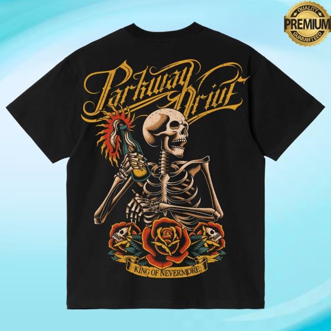 Official Parkway Drive Merch Store Molotov Skeleton Tee