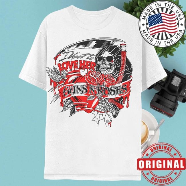 Officia Gnr Merch Clothing Store Shop Guns N’ Roses I Used To Love Her Reaper Top Shirt Gnrmerch