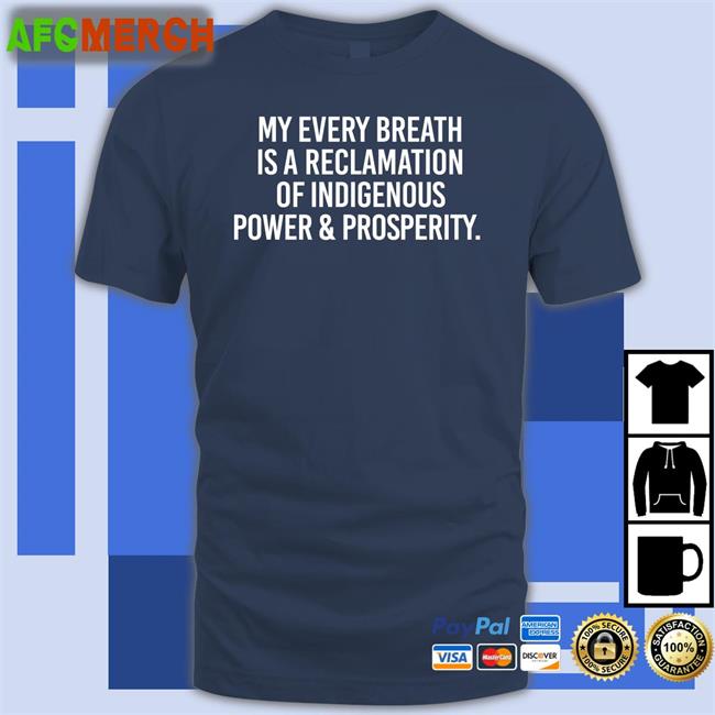 Drblackdeer My Every Breath Is A Reclamation Of Power & Prosperity Hoodie Thrive Unltd Merch