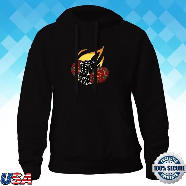 Official Quackity Shop Merch Quackity LNVI Las Nevadas Fire Black Popover Sweatshirt