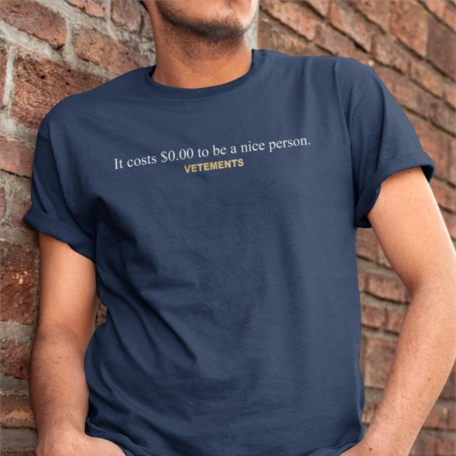 Kyrie Irving It Costs $0.00 To Be A Nice Person Vetements Long Sleeve T Shirt Kyrie Irving It Costs $0.00 To Be A Nice Person Vetements Tee Shirt Stylicy Merch Brian Lewis