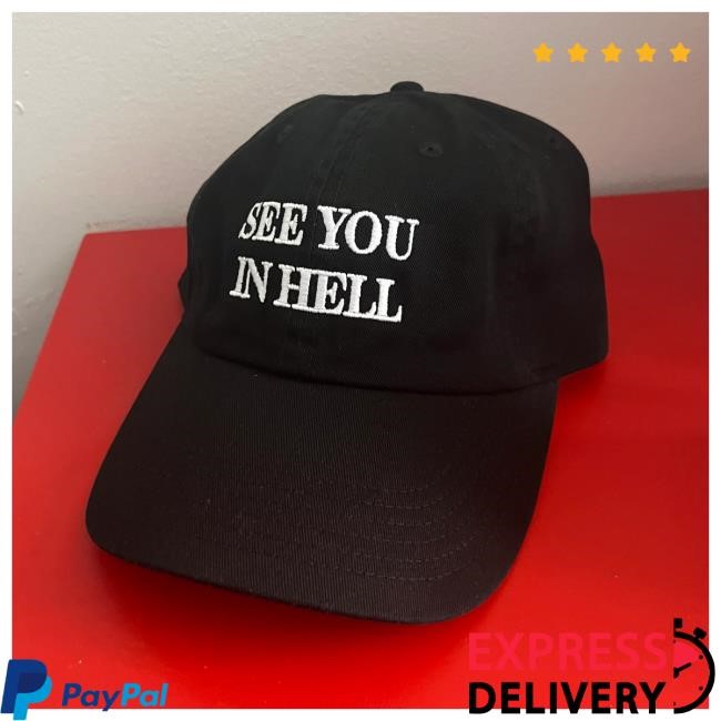Official Red Scare Merch "See You In Hell" Cap - Black