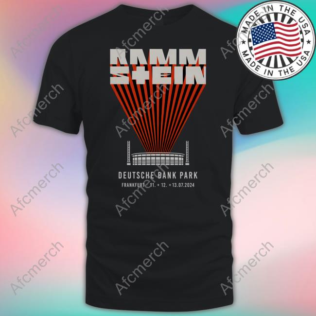 Rammstein Merch Europe Stadium Tour 2024 Frankfurt Shirt