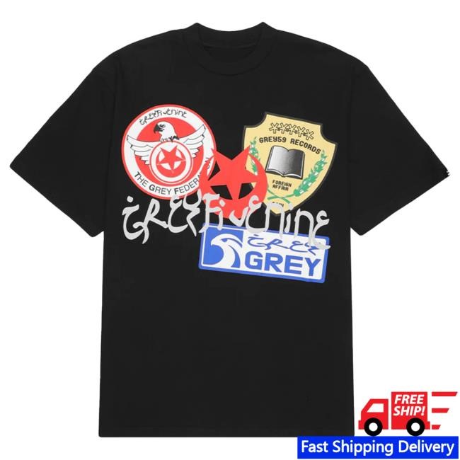 Official G59 Records Merch G59 Patches Tshirt (Black) G59Records