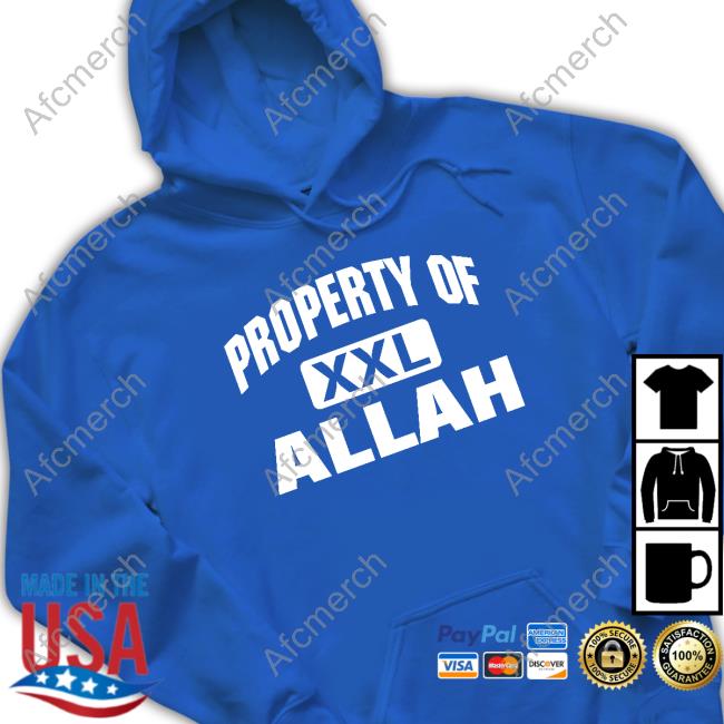 Property Of Xxl Allah Long Sleeve T Shirt Property Of Xxl Allah Shirts