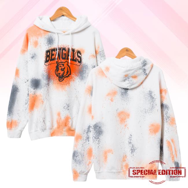 Official Junk Food Apparel Clothing Store Shop Tie-Dye Junkfoodclothing Cincinnati Bengals Tie Dye Sweaters