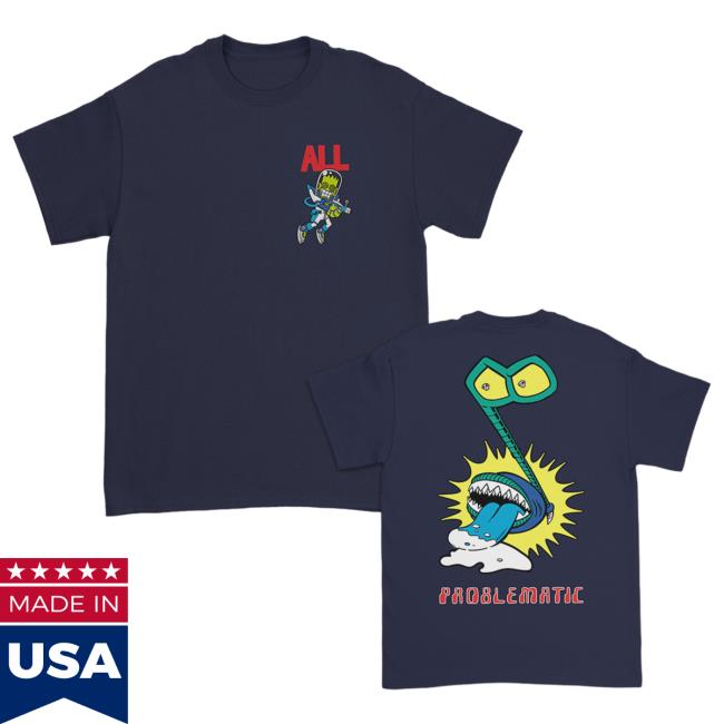 Official Kings Road Merch Store All Problematic Invader Top Shirt (Navy) Kings Road Shop
