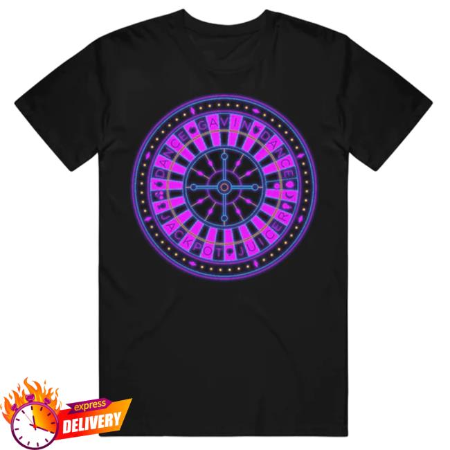 Dance Gavin Dance Roulette Wheel Black Tee Shirt