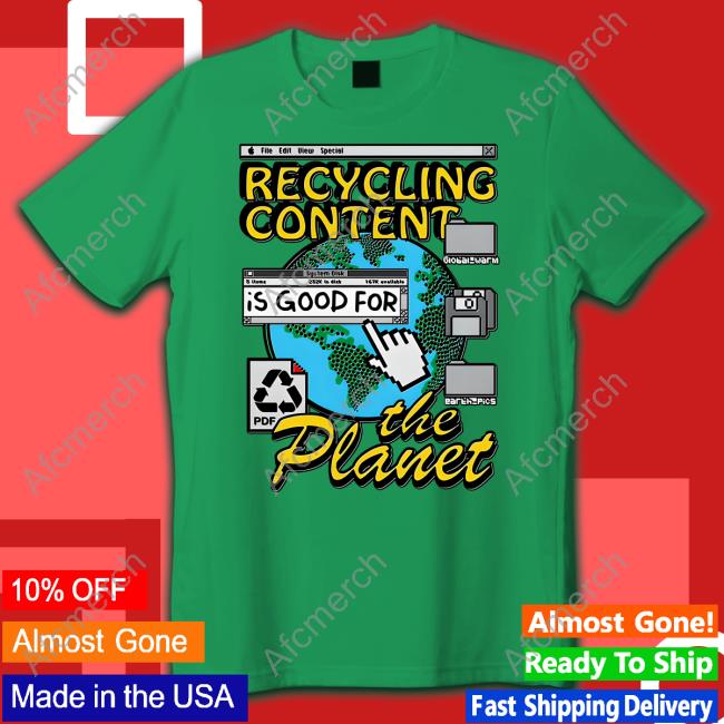Recycling Content Is Good For The Planet Hoodie