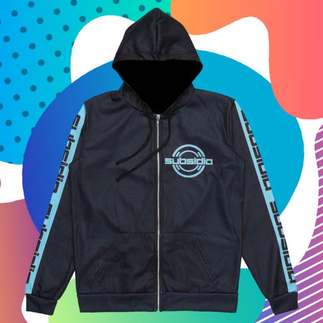 Official Excision Merch Bar Evolution 'Subsidia' Dye Sub Zip Hoody - Dawn MerchBar
