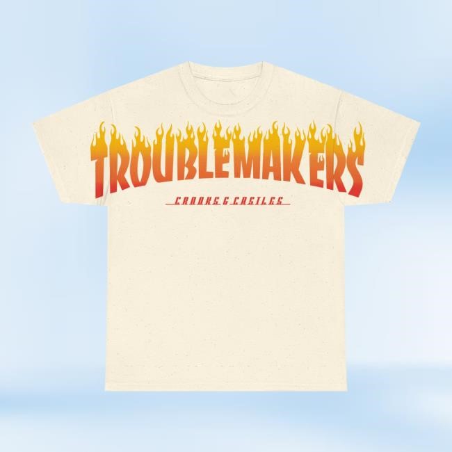 Crooks & Castles - Troublemakers Flames Tee Crooks & Castles Store Merch