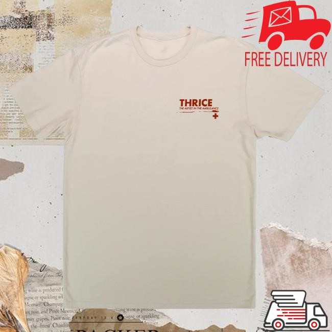 Official Thrice Merch Thrice Flashing Lights & Sounds Tshirt - Sand