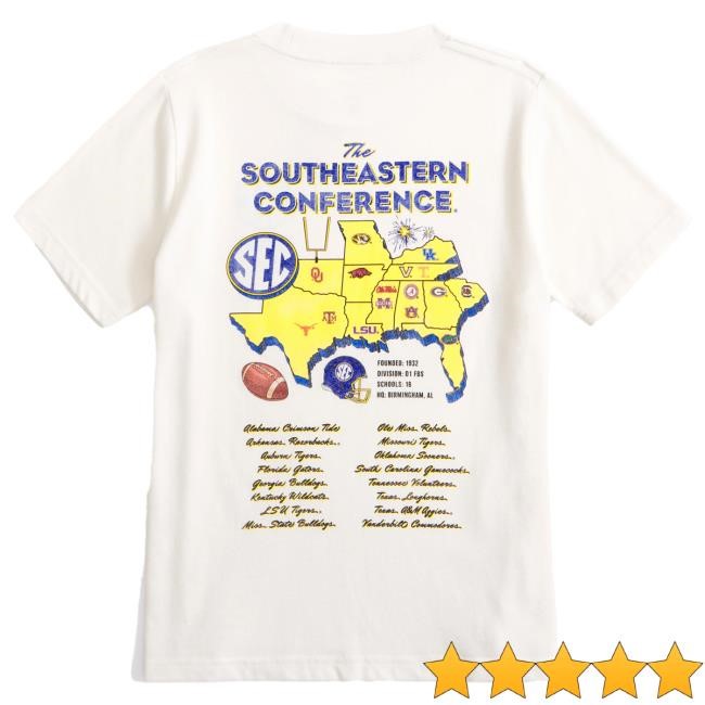 Official Abercrombie And Fitch Store sec football graphic Top Shirt