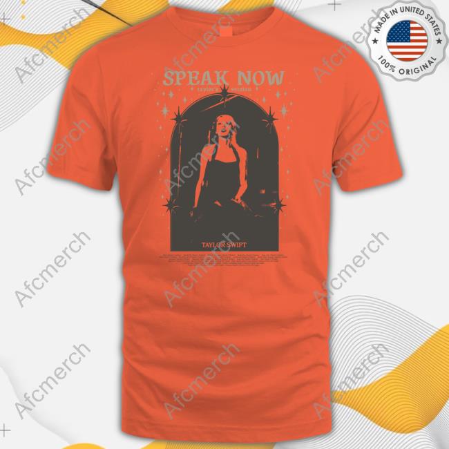 Official Speak Now (Taylor's Version) Tracklist Taupe Tee