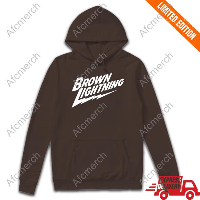 Brown Lightning Hoodie