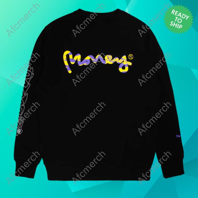 Official Money Clothing La Camo Fill Hoodies Black