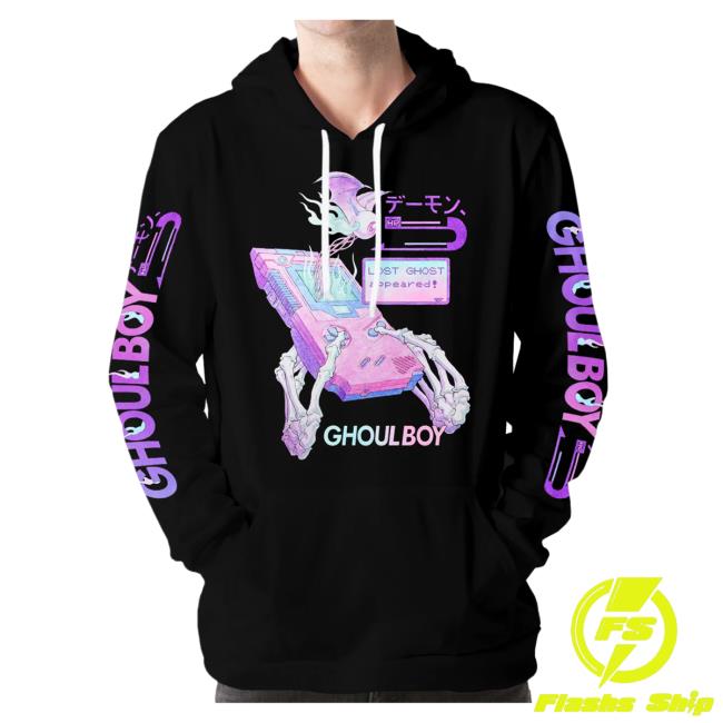 Official Vapor95 Clothing Store Ghoulboy Hoodie Black Sweaters 3D All Over Print