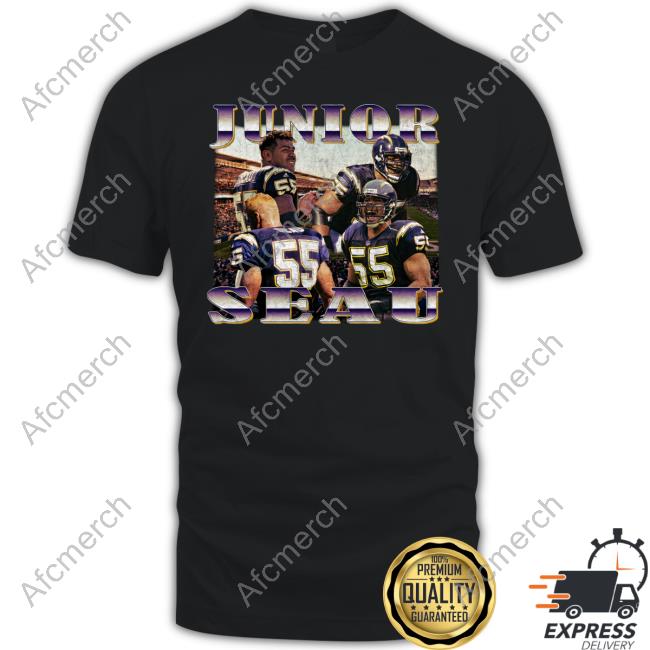 Junior Seau T Shirt Black