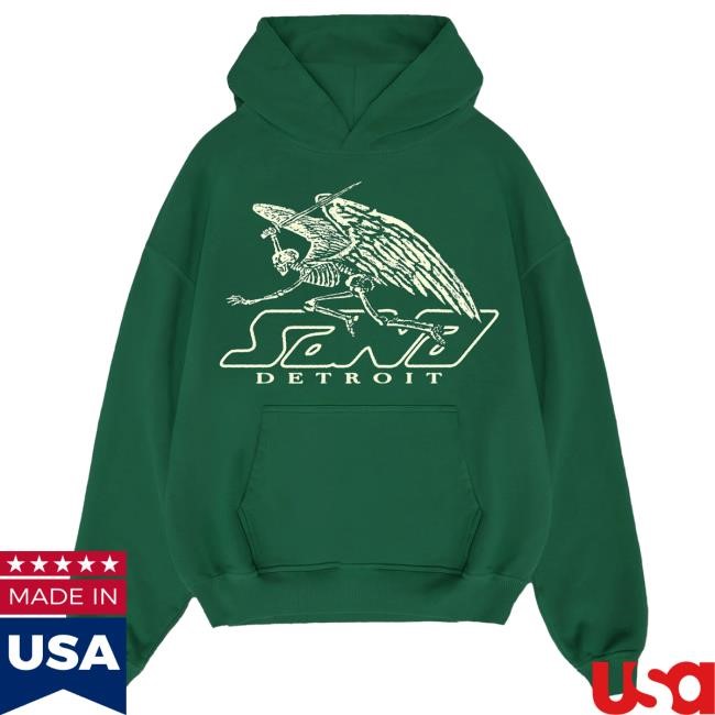 Official Sana Detroit Apparel Sana X Halloween Guardian Hoody - Green SanaDetroit
