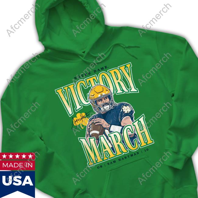 Homefield Merch Notre Dame Sam Hartman Victory March Tee