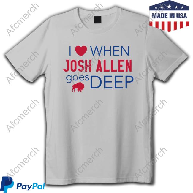 Official Bills Mafia I Love When Josh Allen Goes Deep Sweatshirt