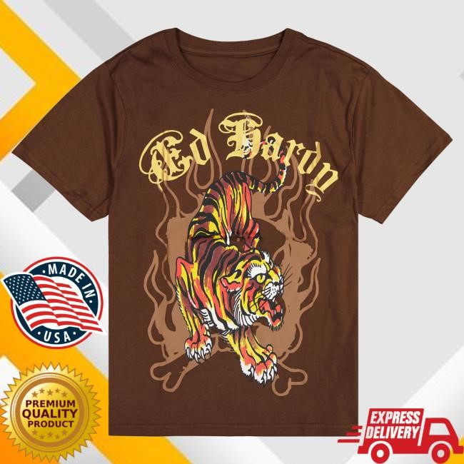 Official Ed Hardy Merch Store Crawling Tiger Mens SS Shirt