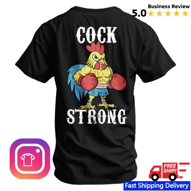 Combatironapparel Cock Strong Boxing Chicken Men's Shirt