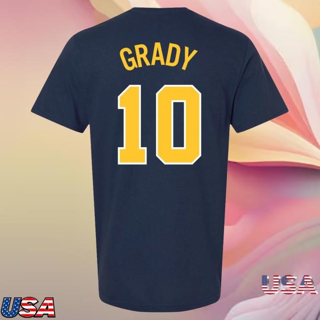 Michigan Wolverines Men's Basketball Student Athlete #10 Winters Grady Hot Shirt | The M Den Official Merch Store Shop
