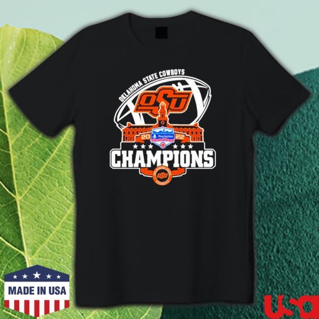 Official Oklahoma State Cowboys Logo Playstation City 2022 Champions Tee Shirts