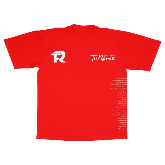 Official Fuerza Regida Merch Store Juliana- Red S/S Shirt 2024 Fuerza Regida Clothing Shop FuerzaRegida