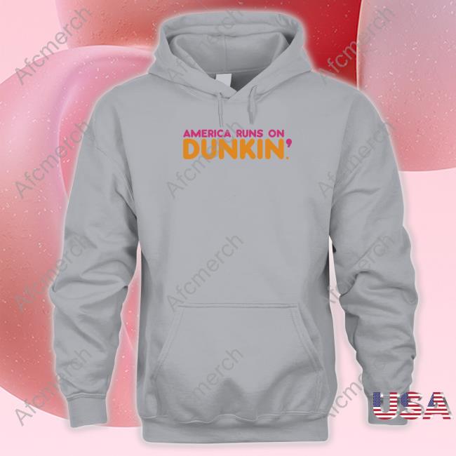 America Runs On Dunkin Shirt Black