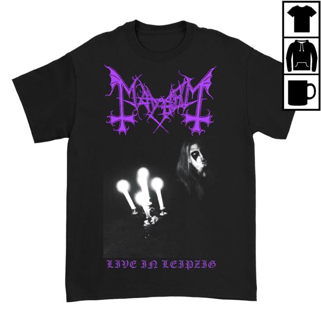 Mayhem Kings Road Store Shop Merch Mayhem Live In Leipzig Black Tees