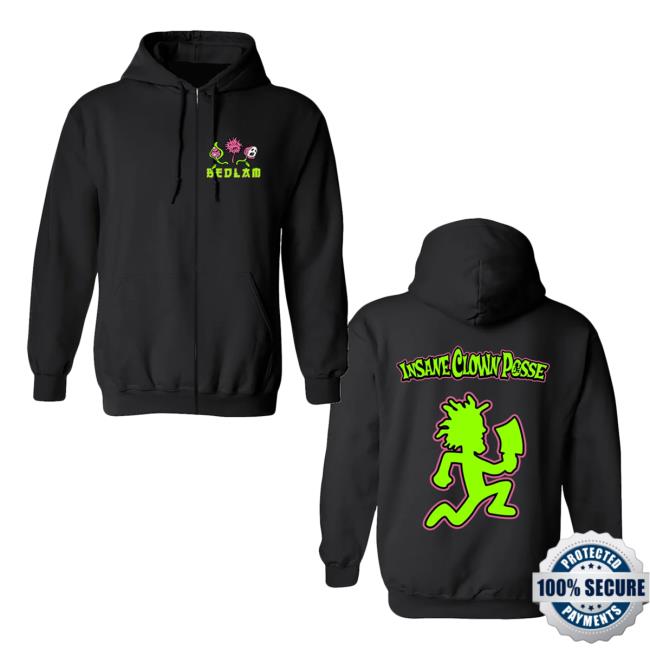 Official Icp Merch Clothing Store Insane Clown Posse Yum Yum Best Budz Black - Zip Up Pullover Hoodie