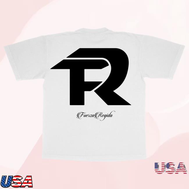 Official Fuerza Regida Merch Store Fuerza Regida Fr Logo - White S/S Shirts Fuerza Regida Clothing Shop FuerzaRegida