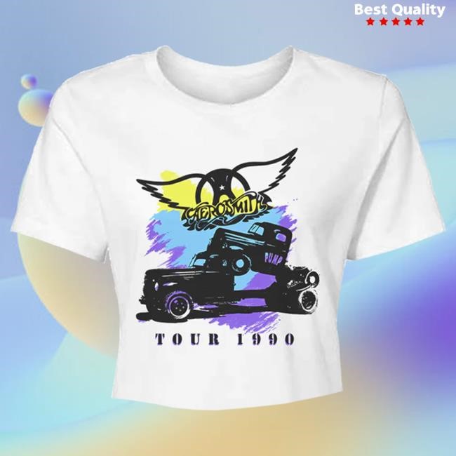 Official Aerosmith Tour 1990 Crop Tshirt
