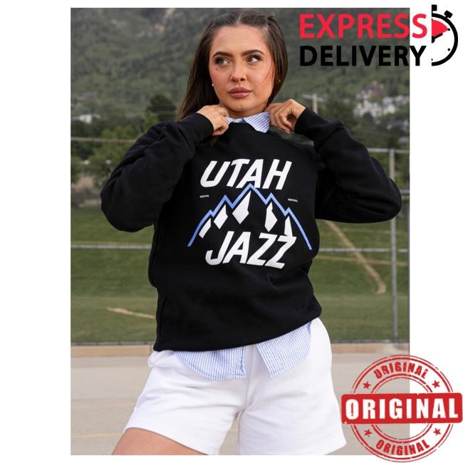 Utah Jazz Mountain Pullover Sweatshirt - Black – Utah Jazz Team Store Merch