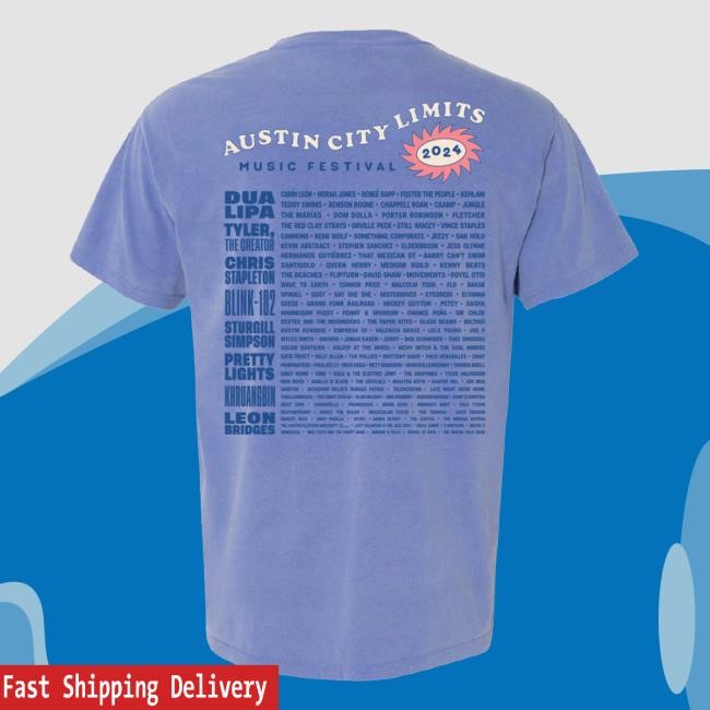Water Skiing Cowboy Lineup Tee – ACL Music Festival