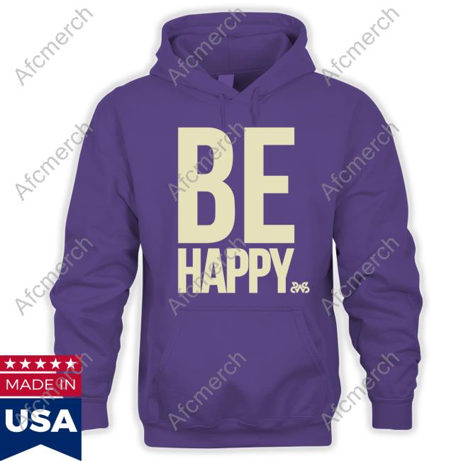 Official Sleeping With Sirens Merch Be Happy Black Tee Shirt Sirensmerch